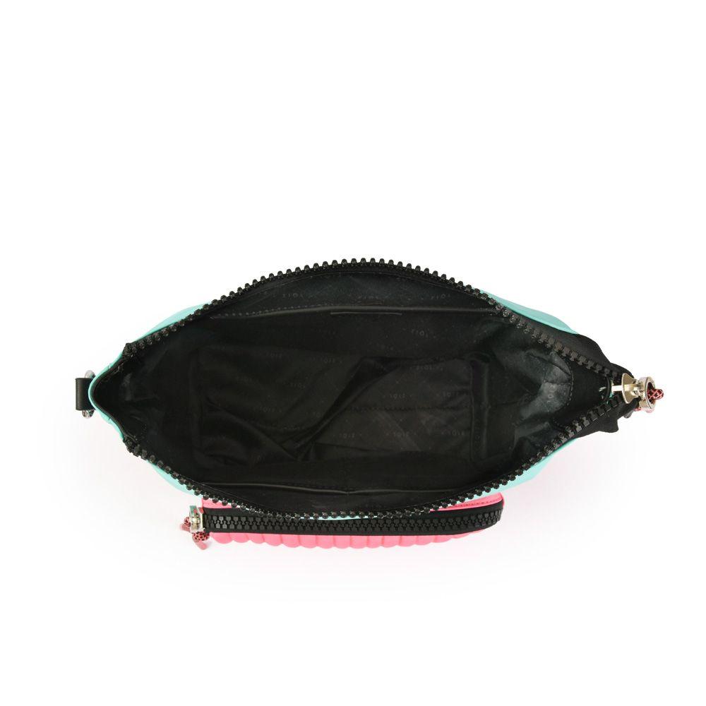 Cartera bandolera pequeña pradis turquesa-3