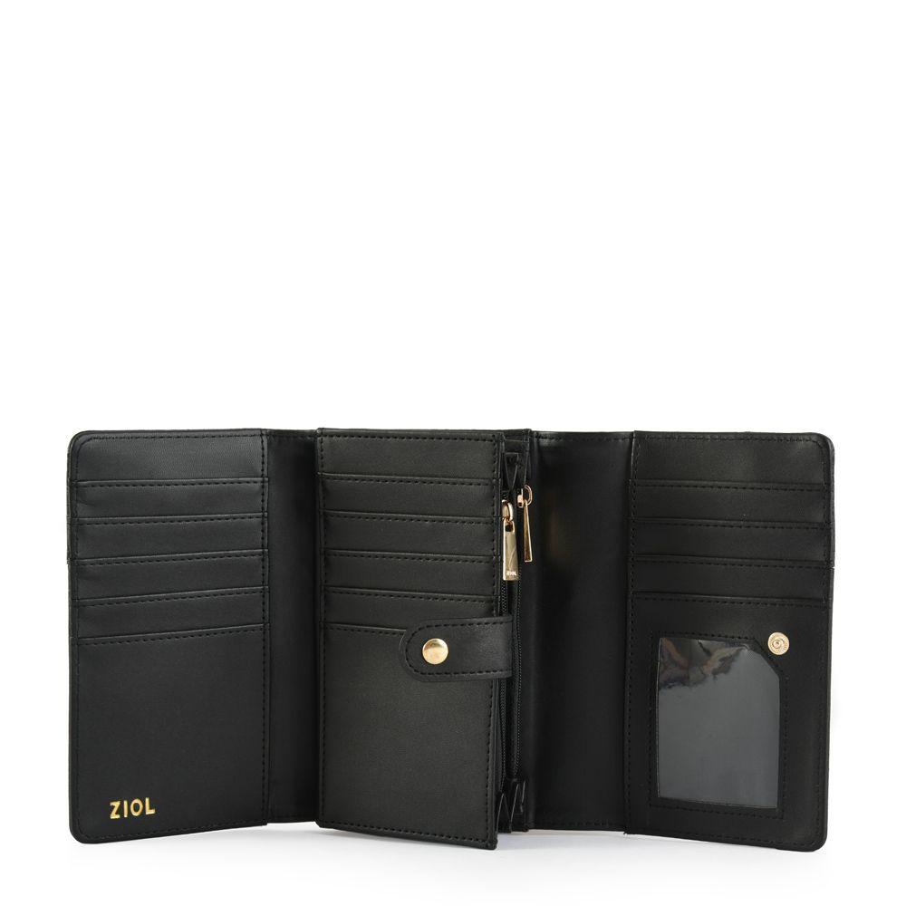 Billetera acordeon mediana croix negro-2