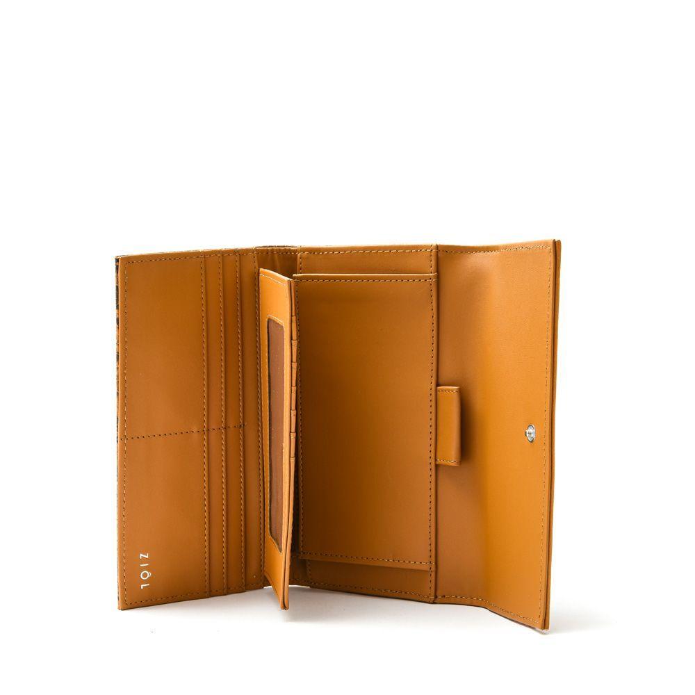 Mardin Chequera Con Flap Interior Grande Camel-2