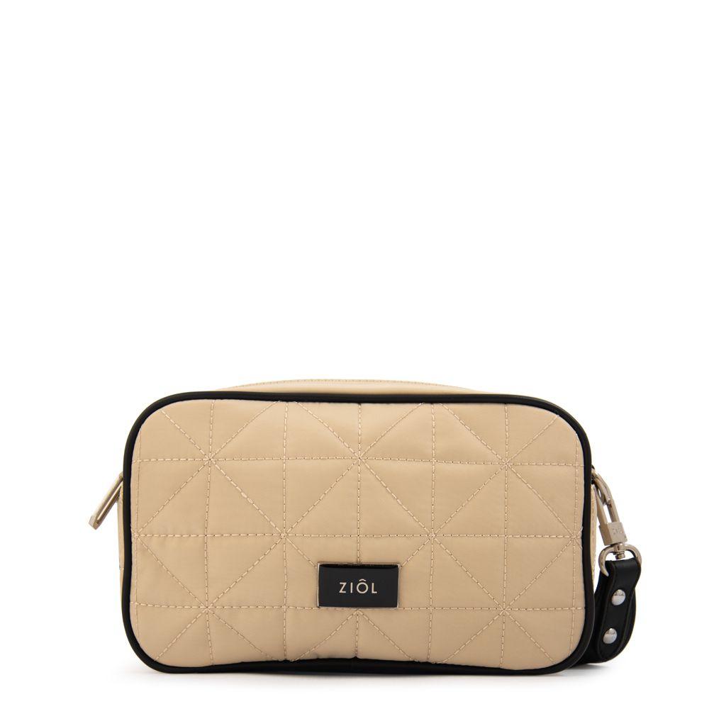 Cartera bandolera saida mediana beige-0