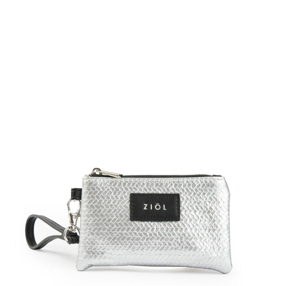 Printemps Monedero Rectangular Pequeño Plateado-0