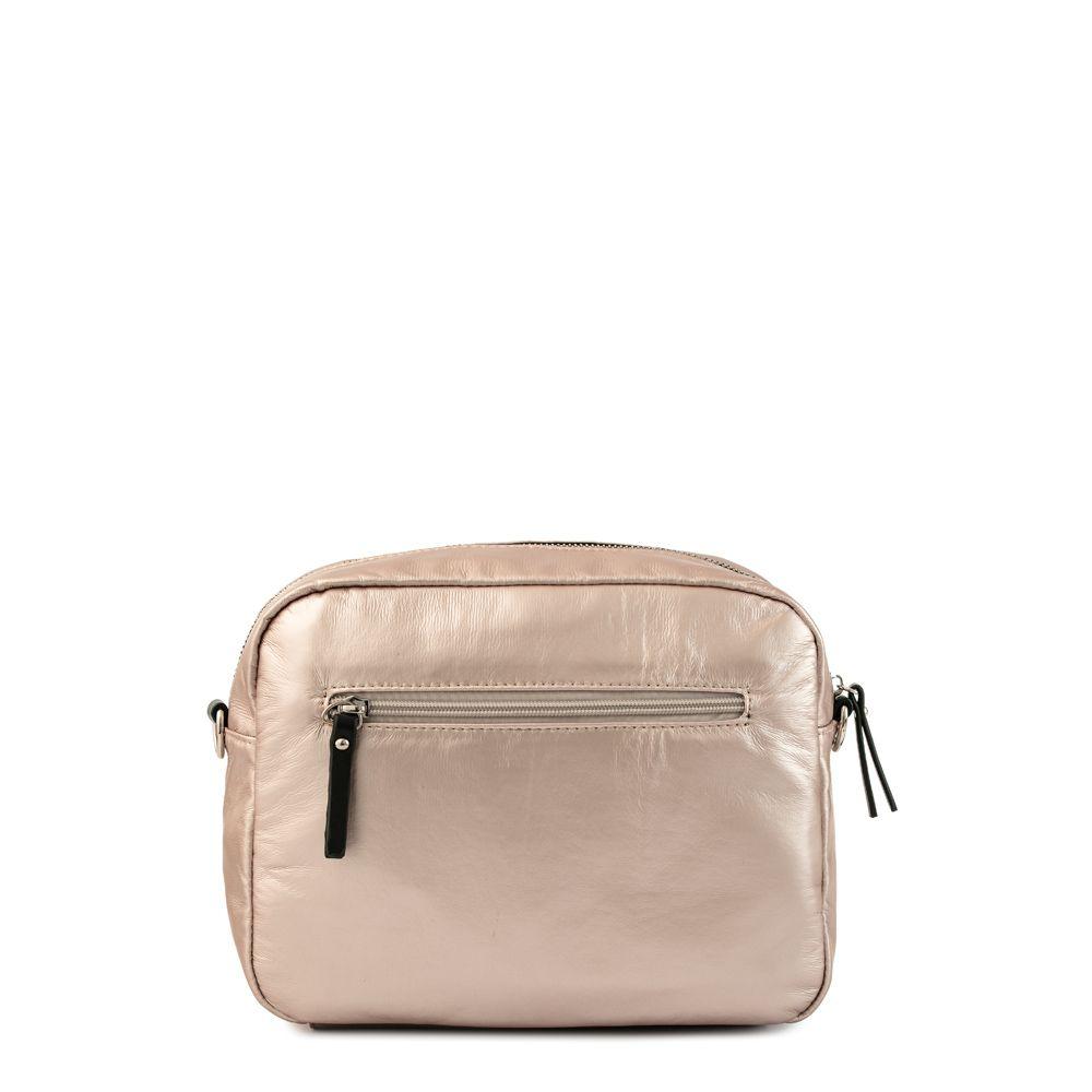 Cartera bandolera pequeña noelia rosa metalico-2