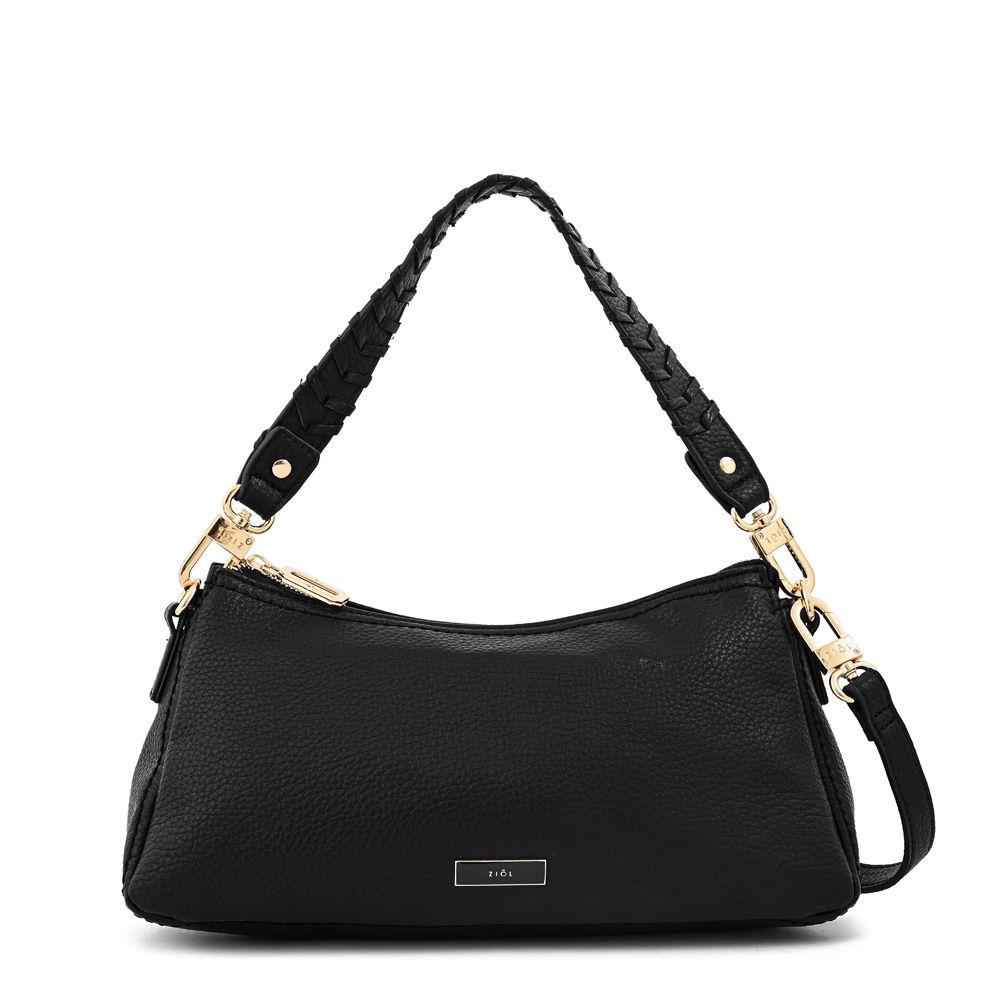 Cartera bandolera mediana rosita negro-0