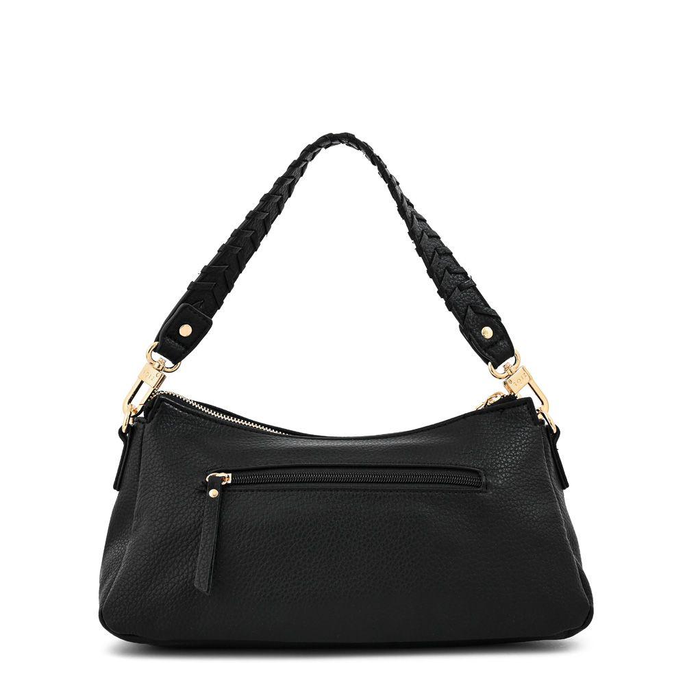 Cartera bandolera mediana rosita negro-2