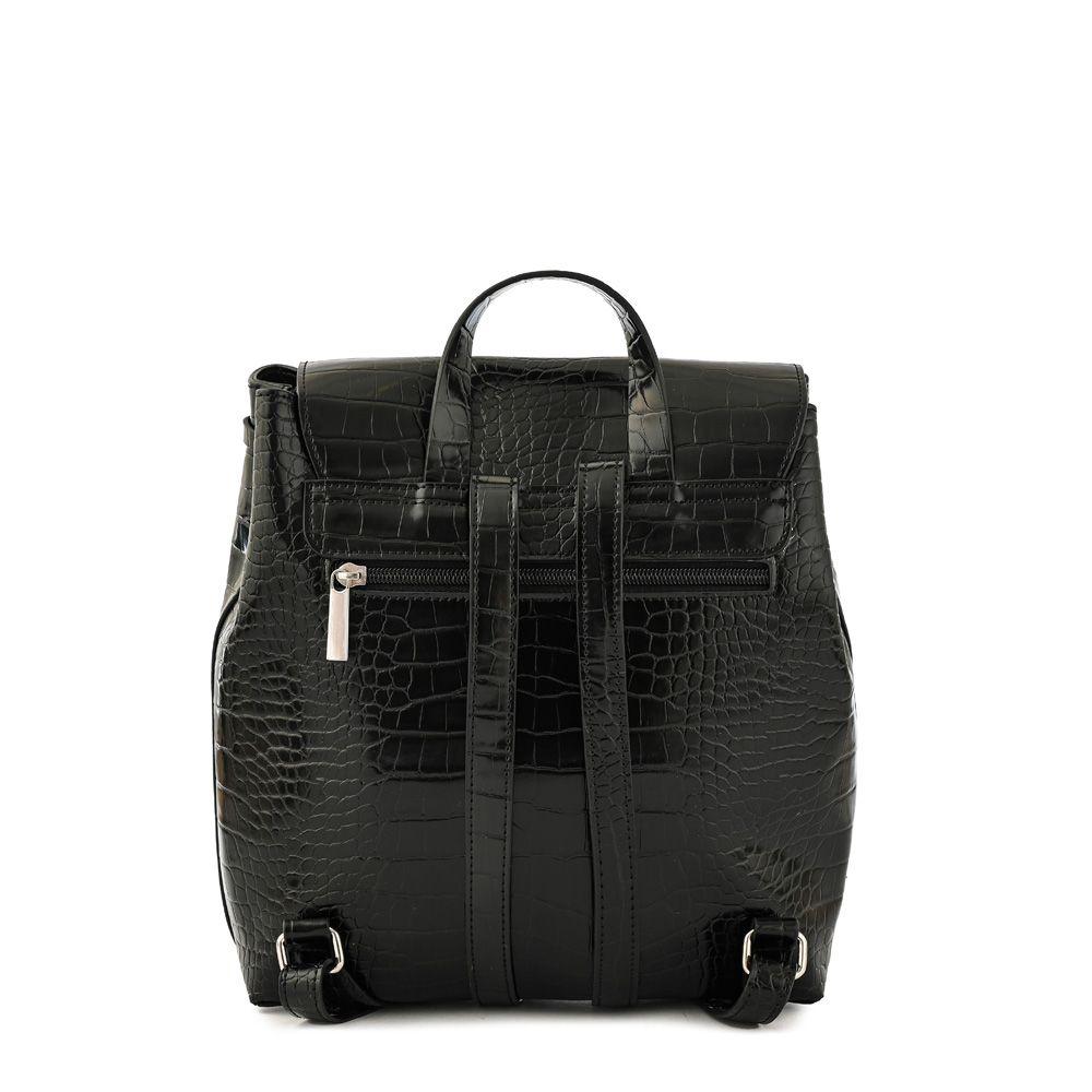 Mochila con tapa mediana tiaré negro especial-2