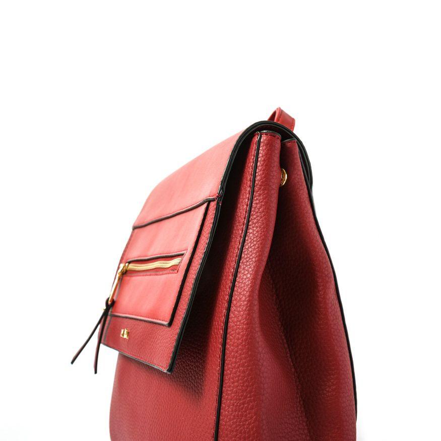 Mochila con tapa fedrang rojo-2