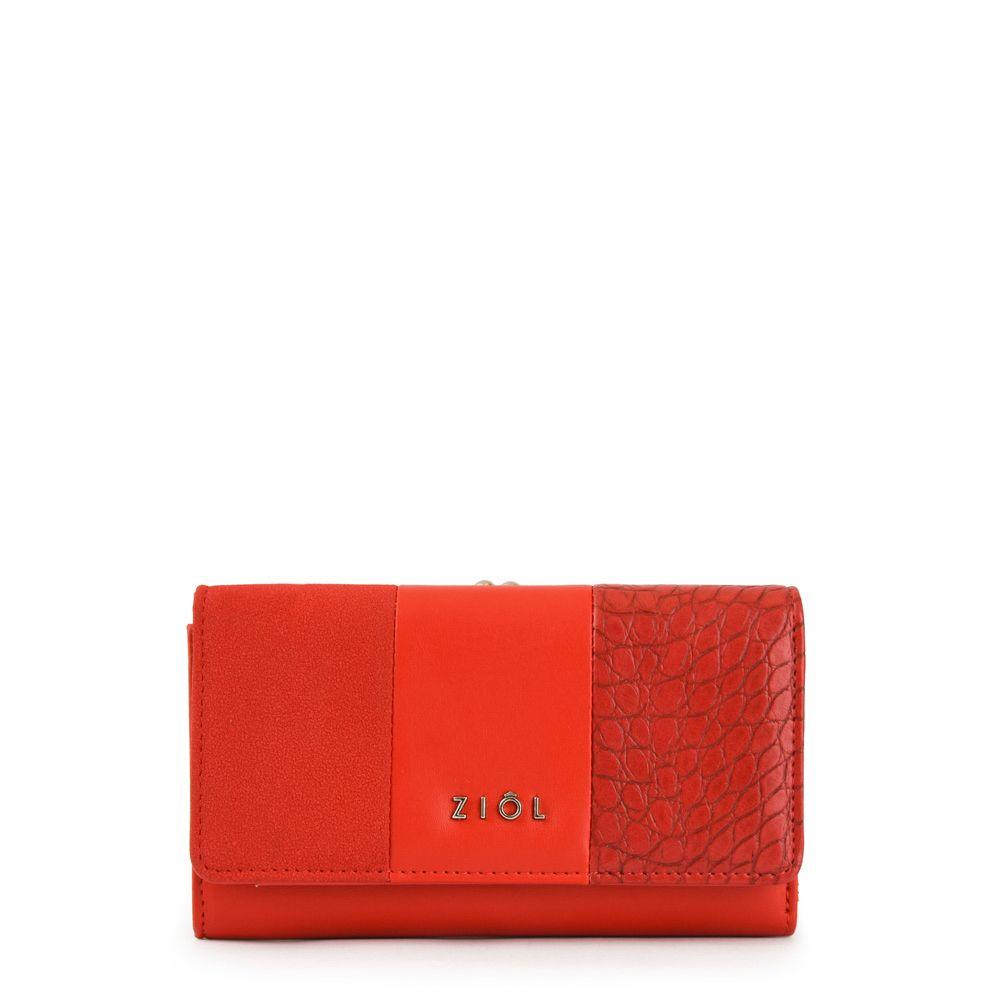 Billetera mediana epoque rojo-0