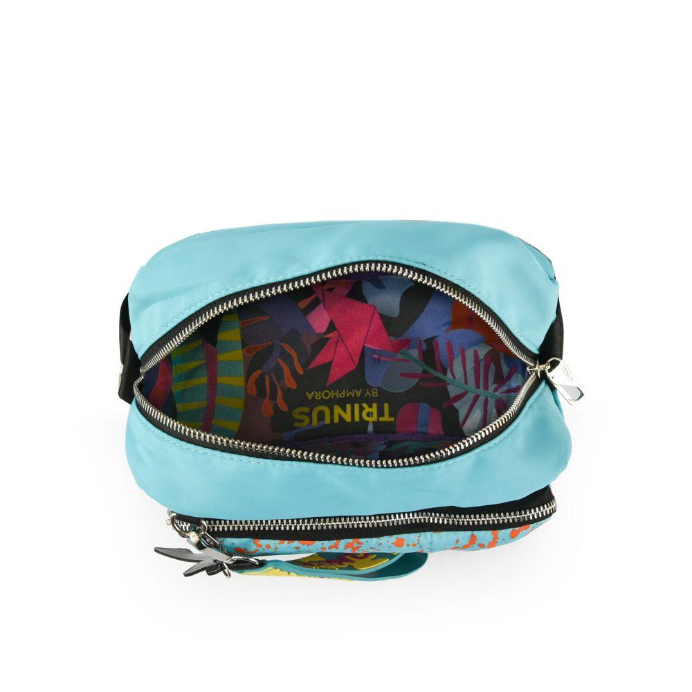 Cartera Bandolera Mediana Paly Turquesa-3