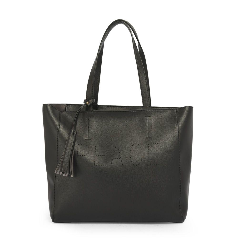 Pacita Cartera Tipo Dos Asas Negro-0