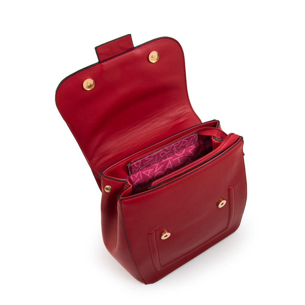 Mochila con tapa carmina mediana rojo-3