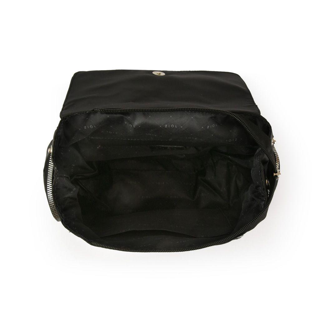 Mochila con tapa mediana maciel negro-3