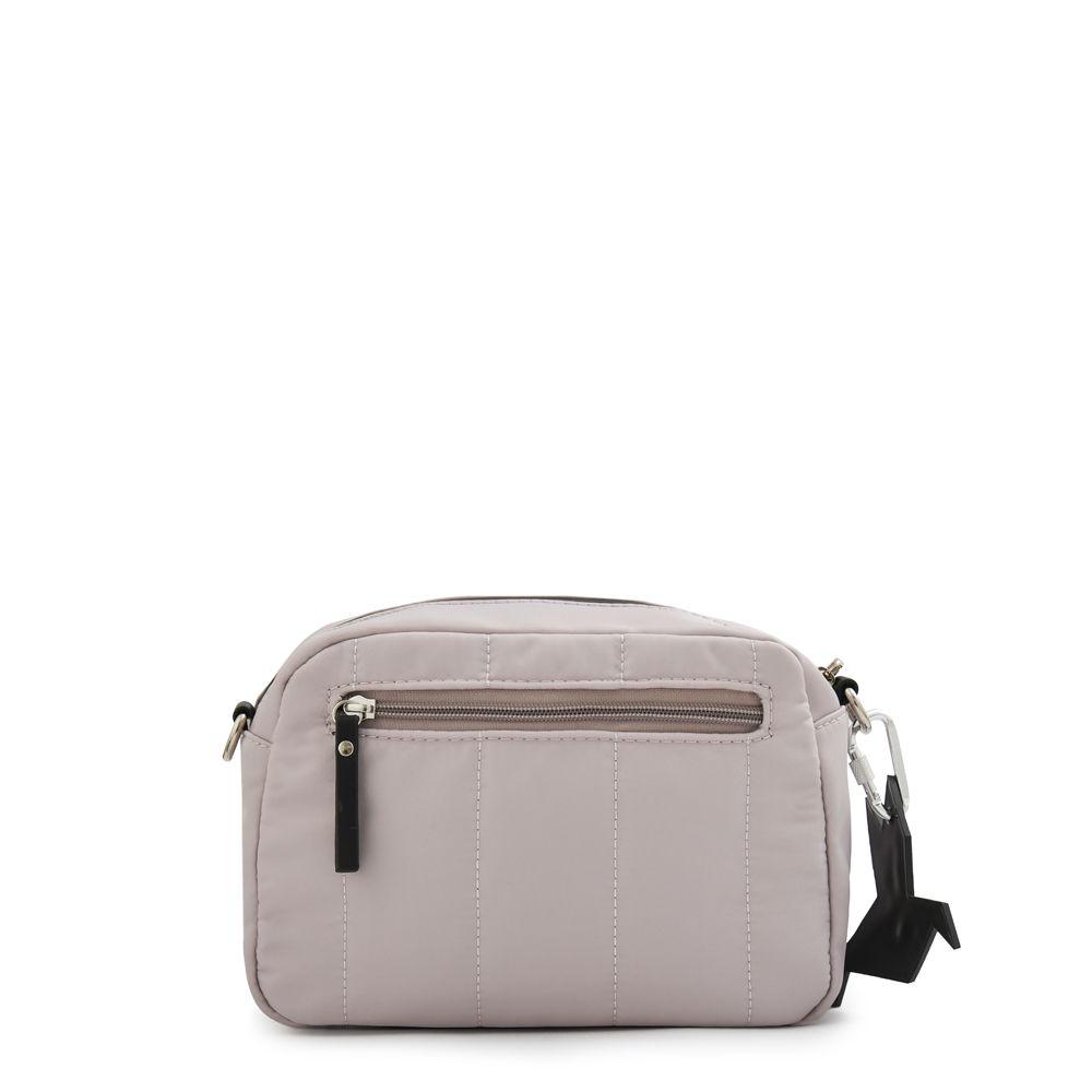 Cartera Bandolera pequeña lizel blanco crudo-2