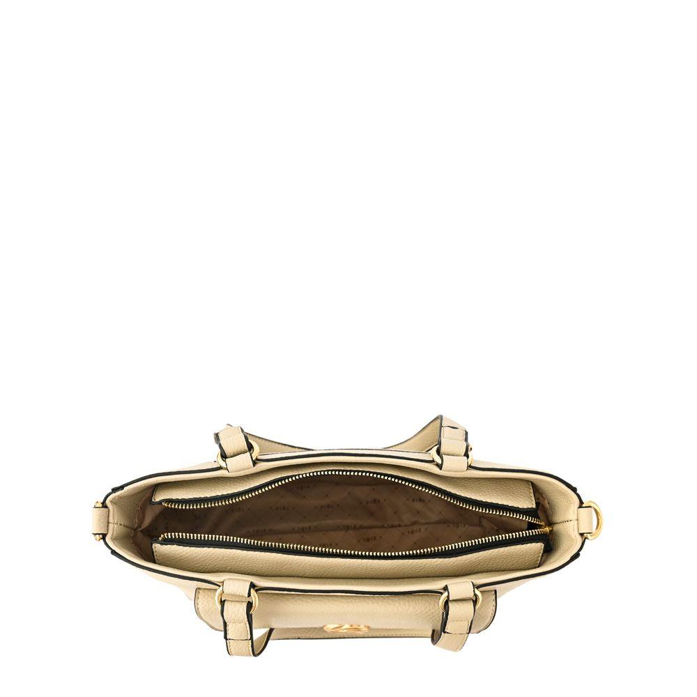 Cartera dos asas mediana agata beige-3