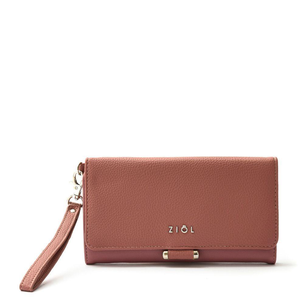 Chou Chequera Con Flap Interior Grande Rosa Viejo-0