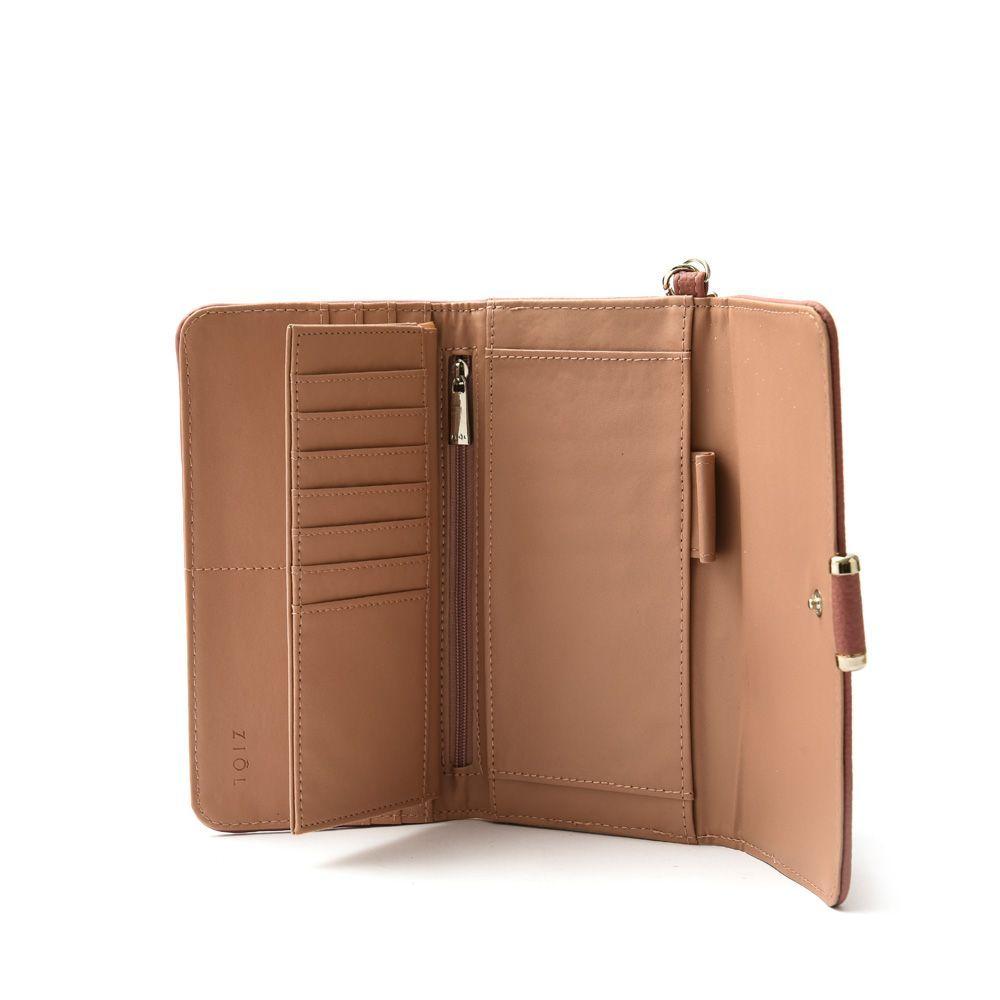 Chou Chequera Con Flap Interior Grande Rosa Viejo-2