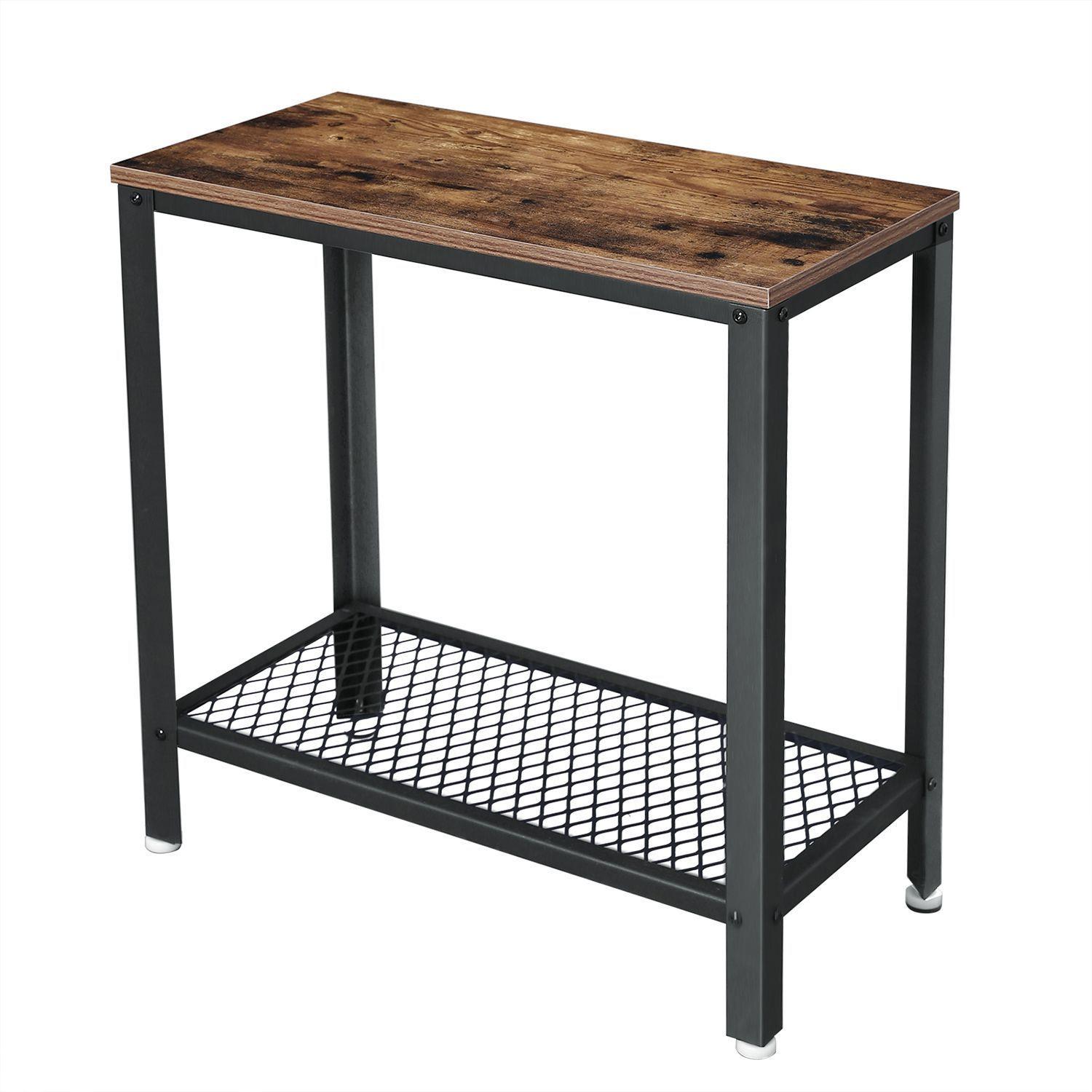 Mesa Lateral Premium Rectangular estilo Industrial-5