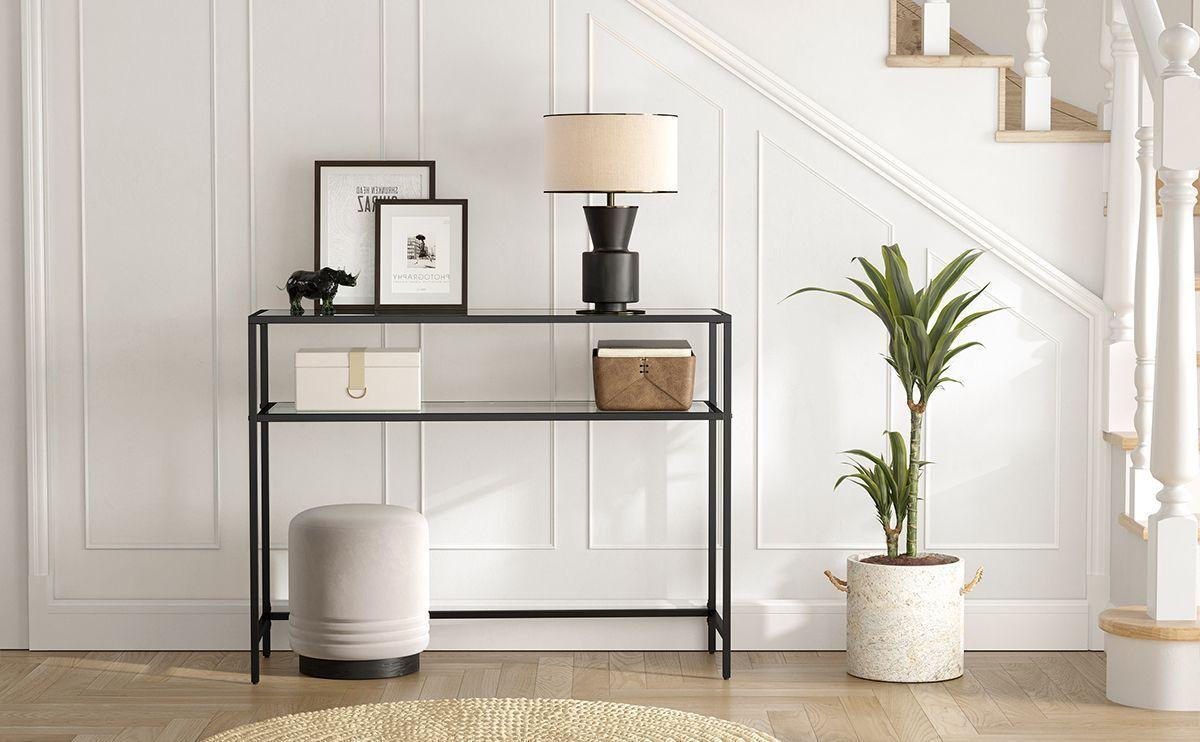 Mesa de Arrimo vidrio Black Premium-2
