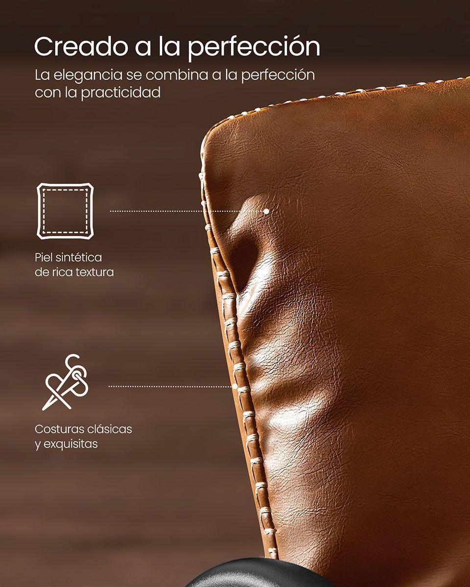 Sillón Ekho con brazos marrón-2