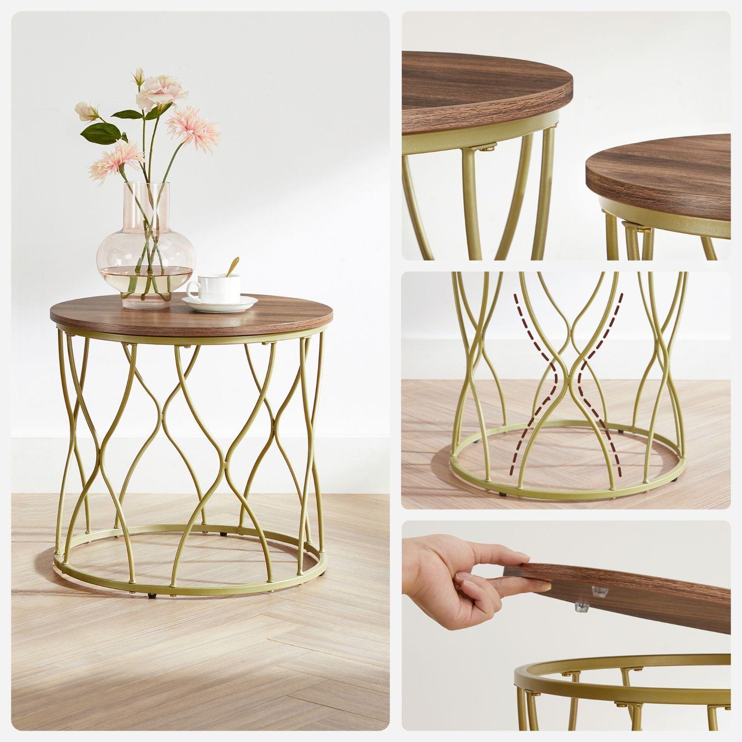 Set mesa de centro Gold Premium-5