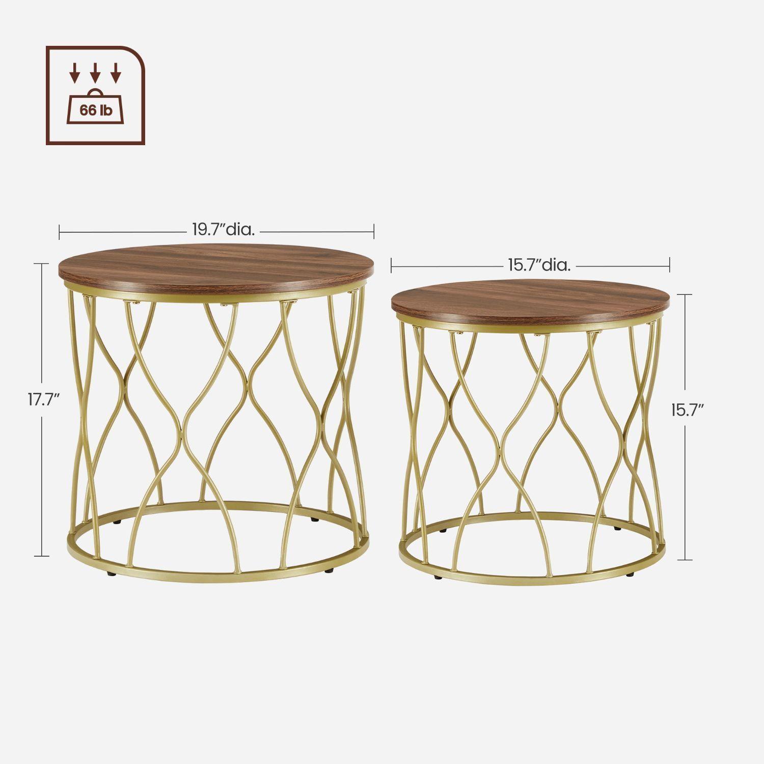 Set mesa de centro Gold Premium-6