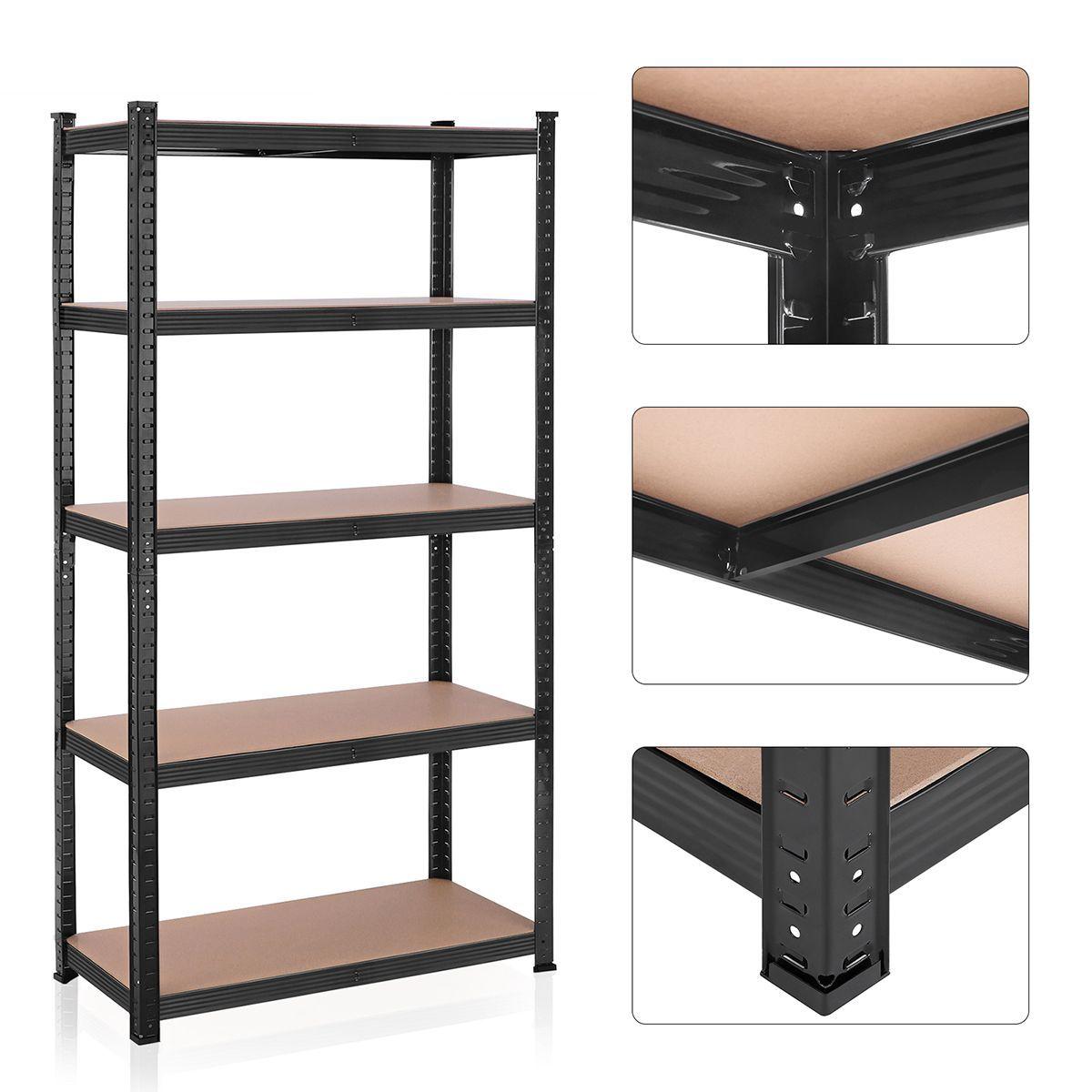 Estante Industrial Acero 180x90x40cm carga 875 kg-2