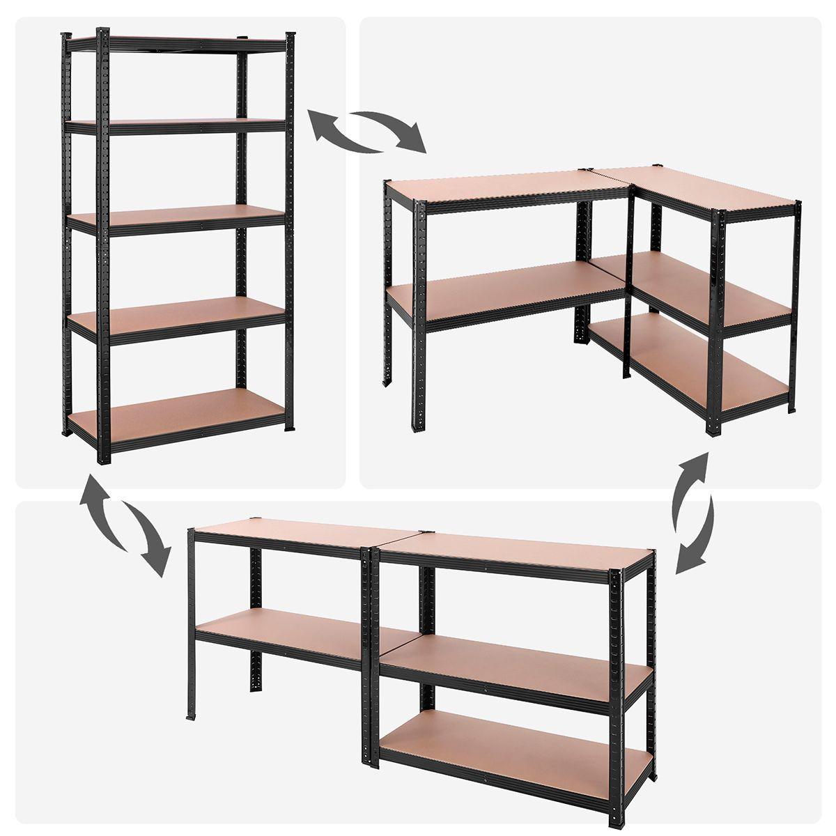 Estante Industrial Acero 180x90x40cm carga 875 kg-3
