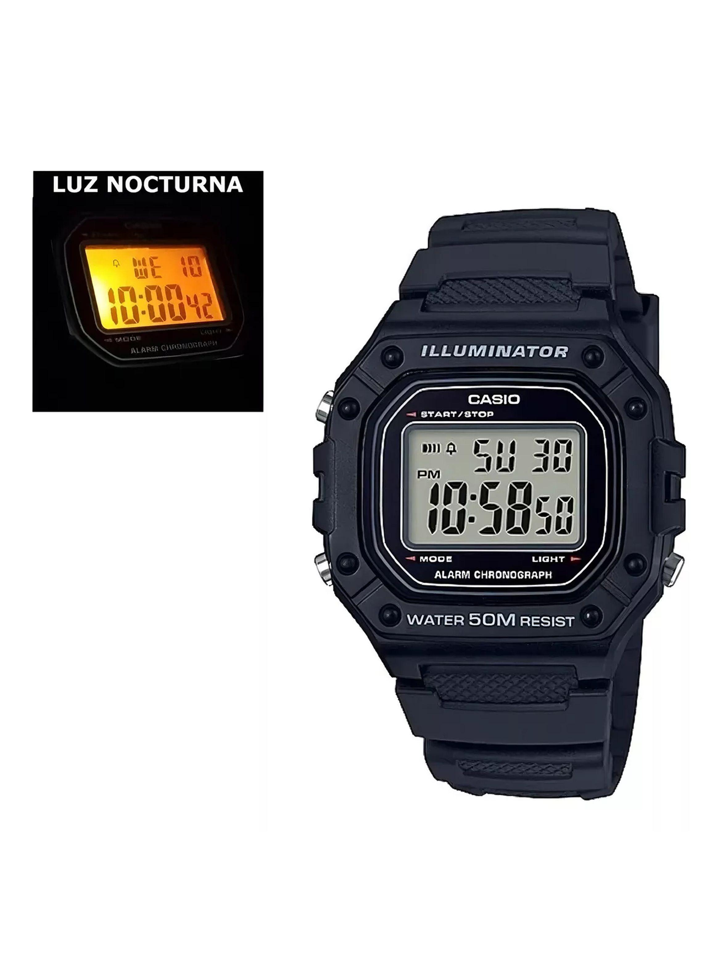 Reloj Casio W-218H-1AV – Diseño Clásico, Resistencia y Funcionalidad-2