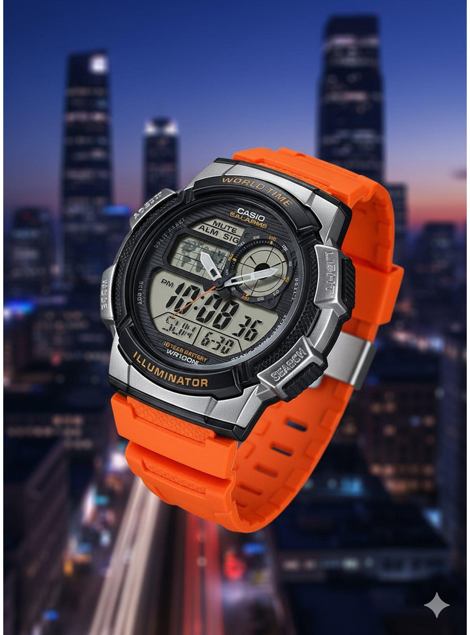 Casio AE-1000W-4BV DH224 – Precisión Global y Estilo Deportivo-2