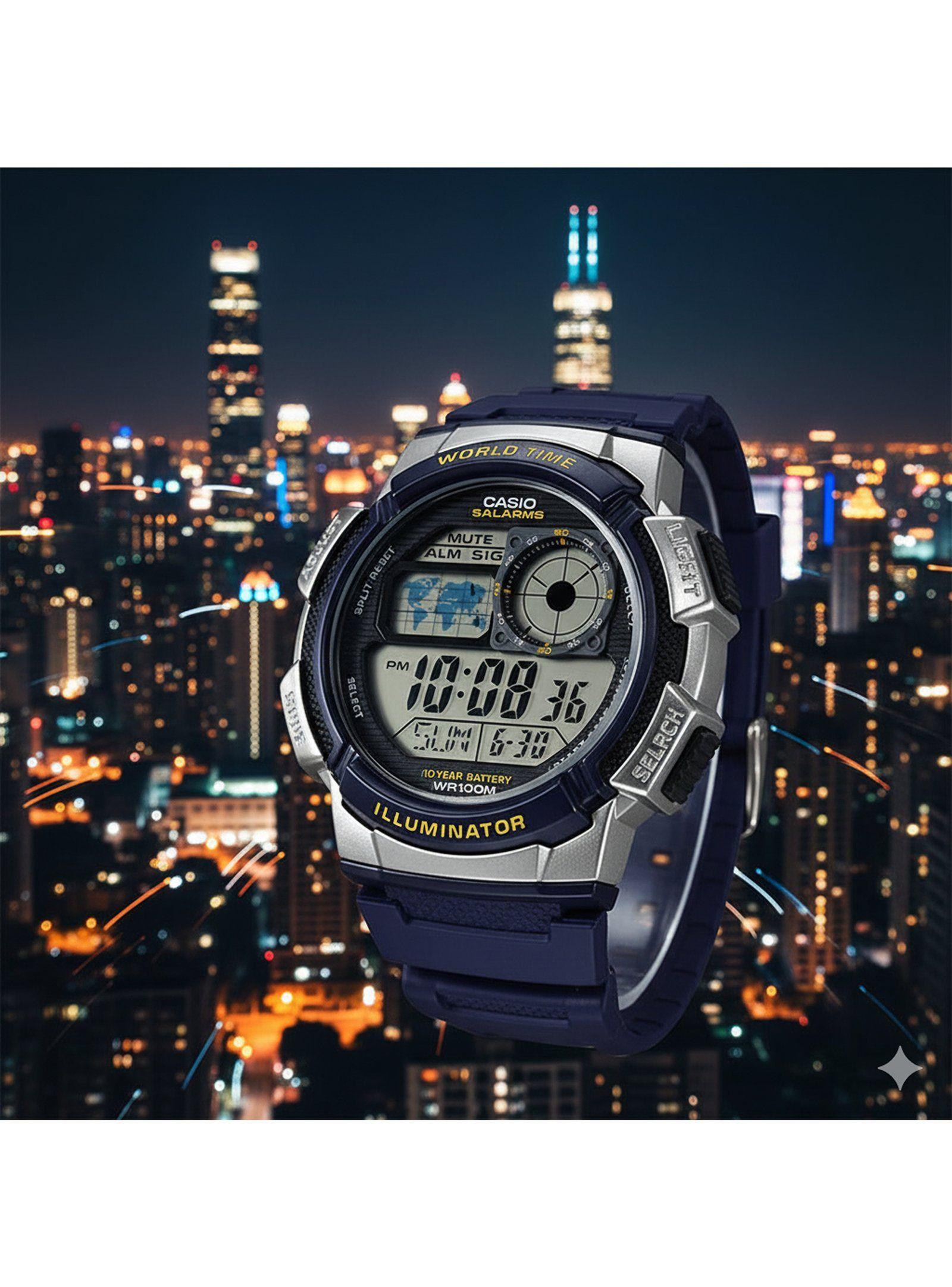 Casio AE-1000W-2AV DH220– Precisión Global y Estilo Deportivo-4