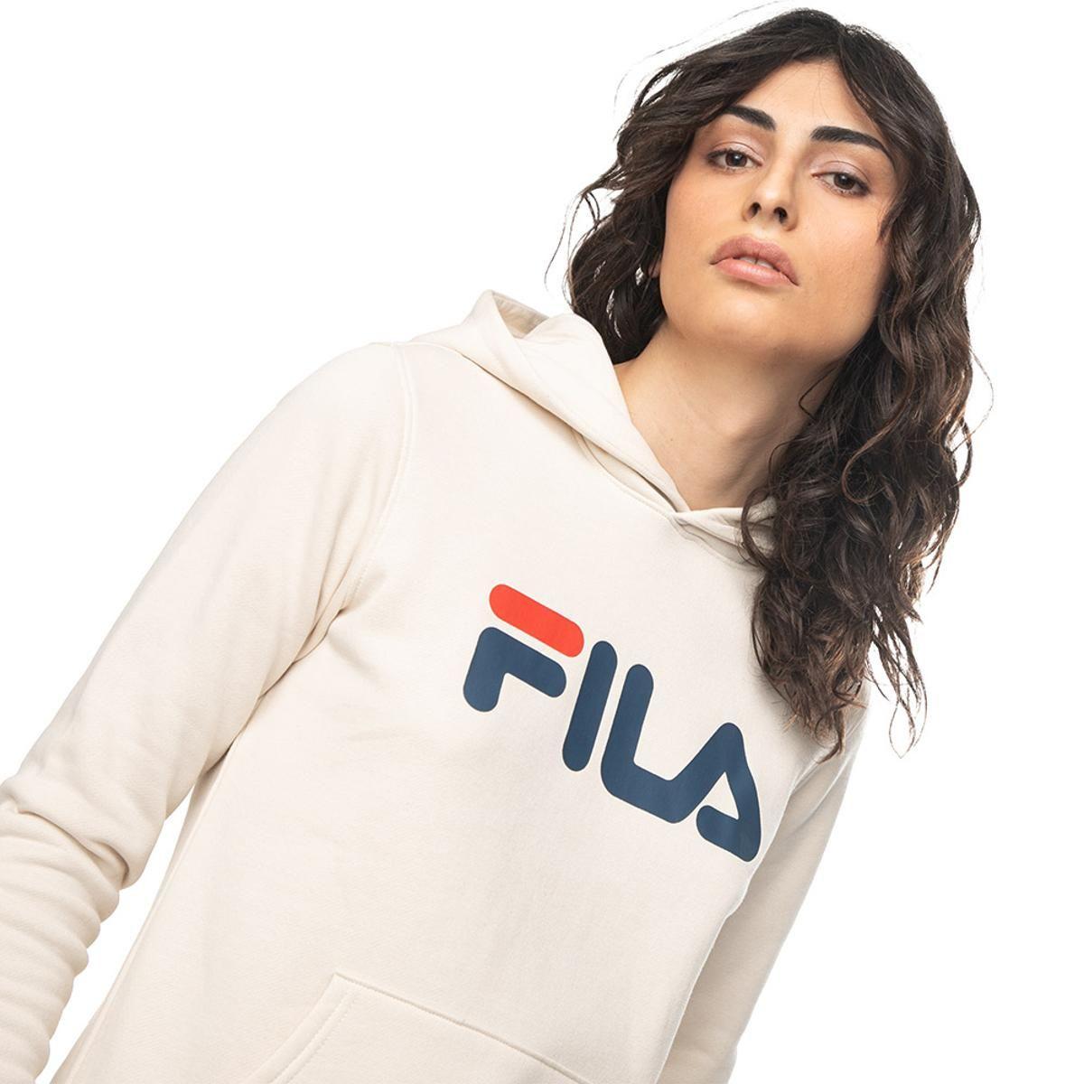 Polerón Fila Letter Mujer Blanco-2