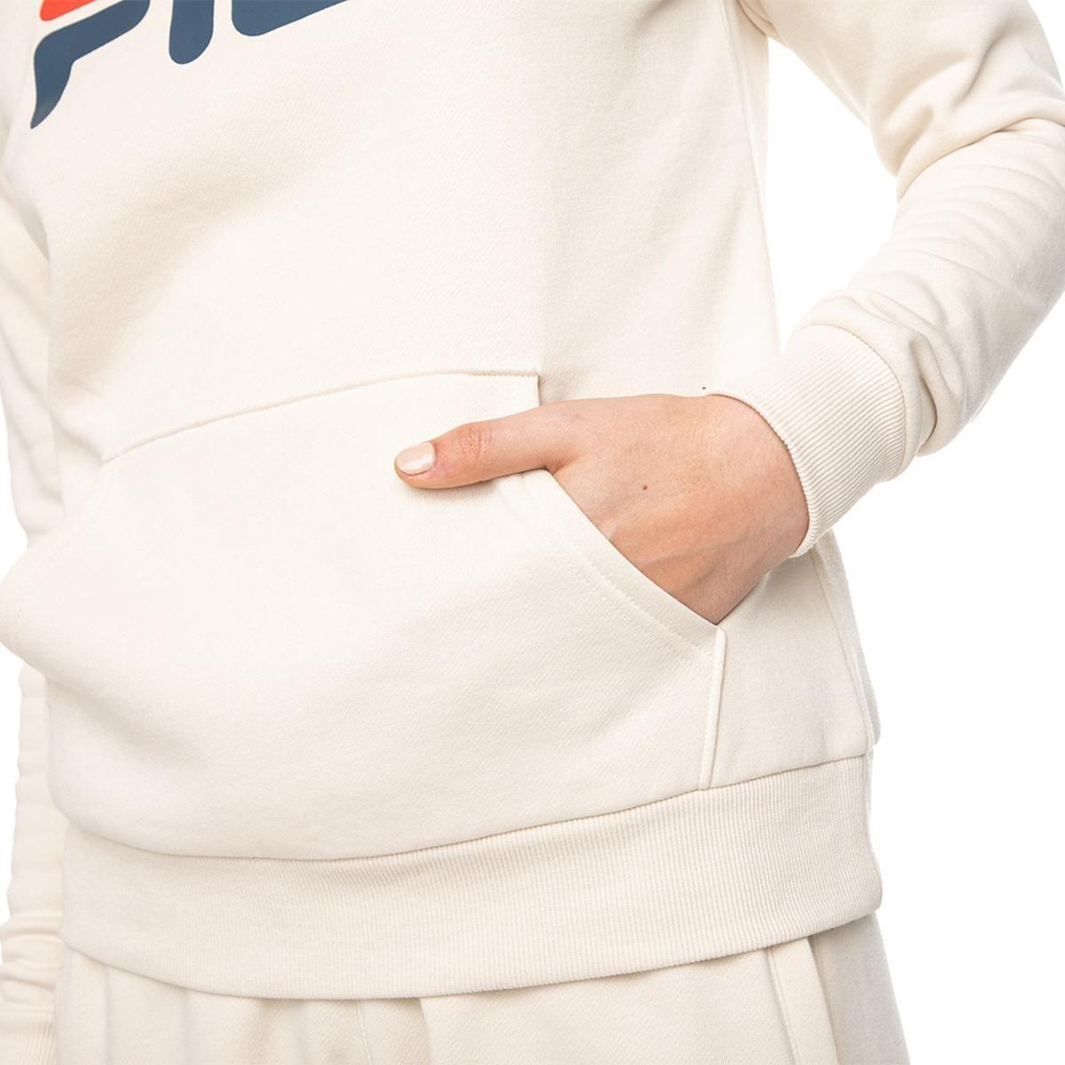 Polerón Fila Letter Mujer Blanco-3