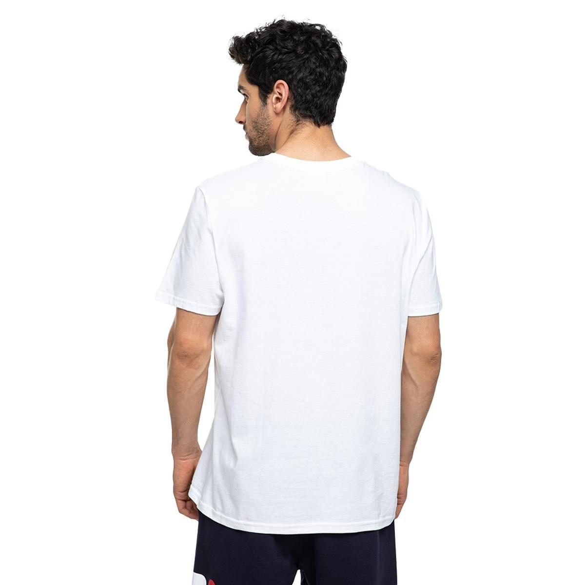 Polera Fila Letter Outline Hombre Blanco-1