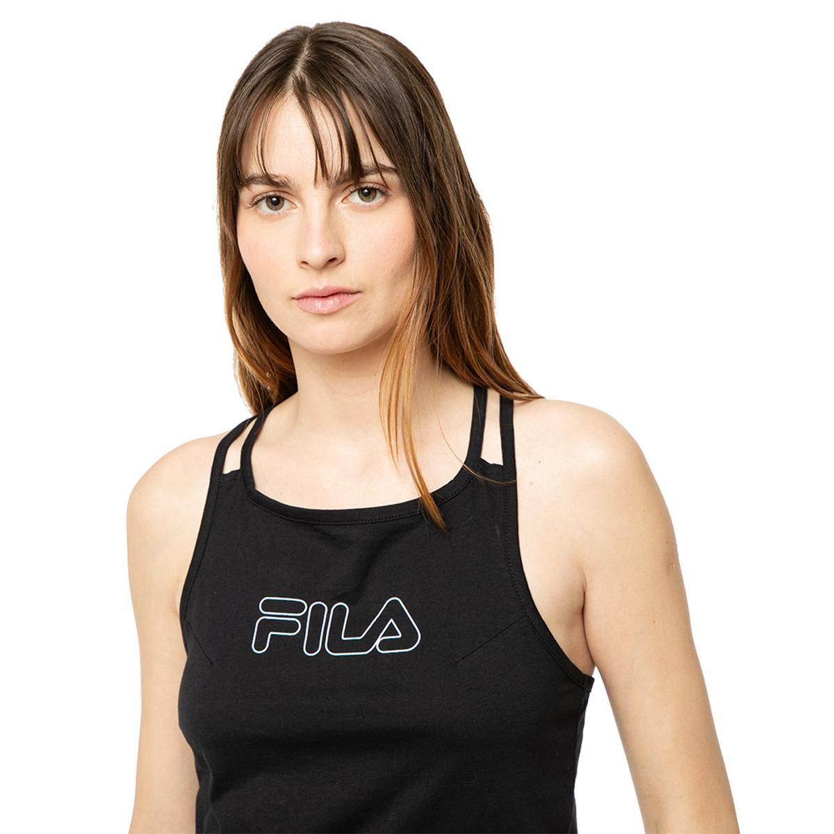 Polera Fila Basic Sports S/M Mujer Negro-2