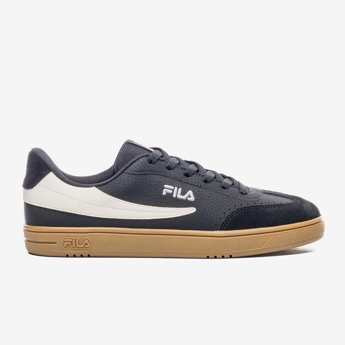 Zapatilla Fila Court 80 Hombre Negro-0