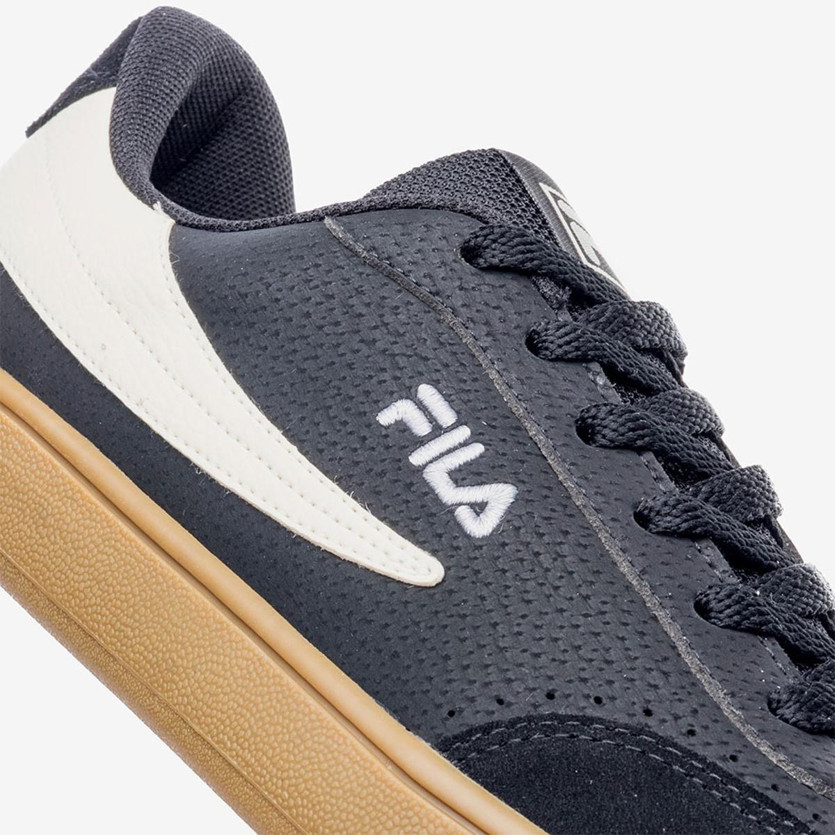 Zapatilla Fila Court 80 Hombre Negro-6