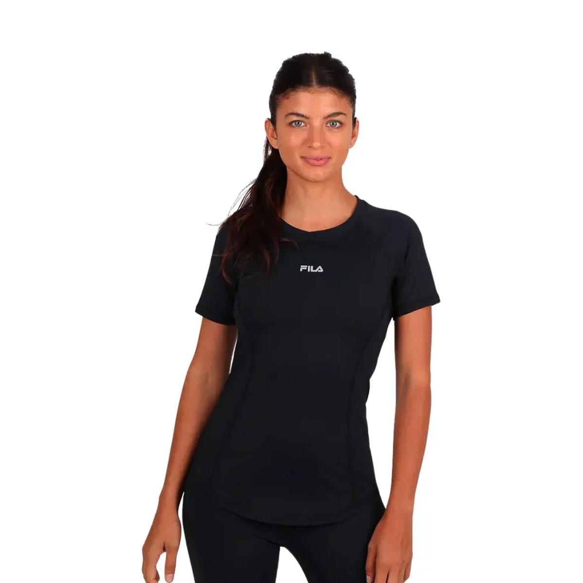 Polera Fila Racer Mujer Negro-0