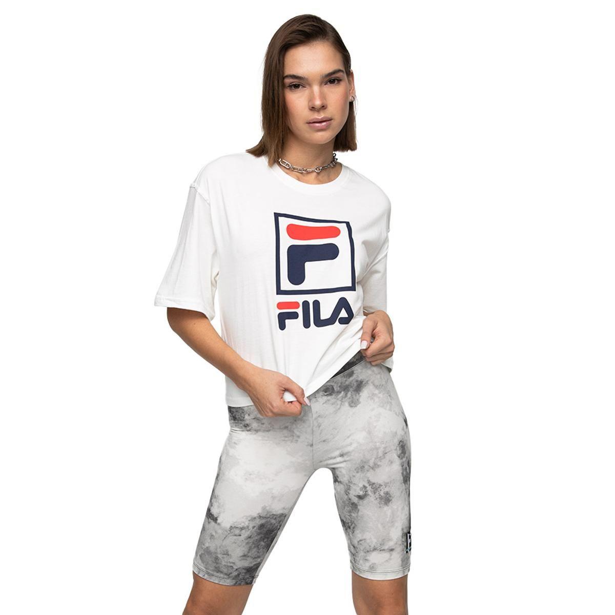 Polera Fila Stack New Mujer Blanco-0