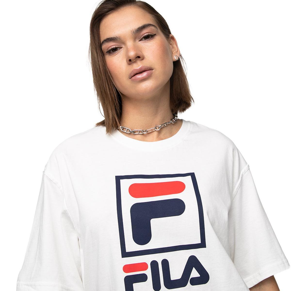 Polera Fila Stack New Mujer Blanco-2
