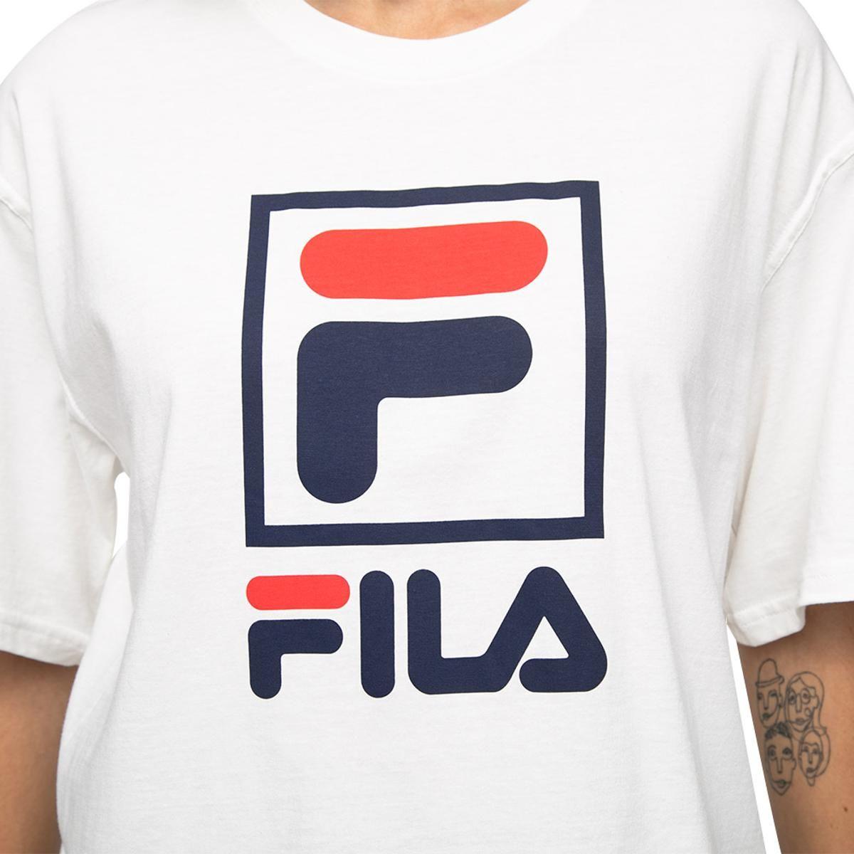 Polera Fila Stack New Mujer Blanco-3