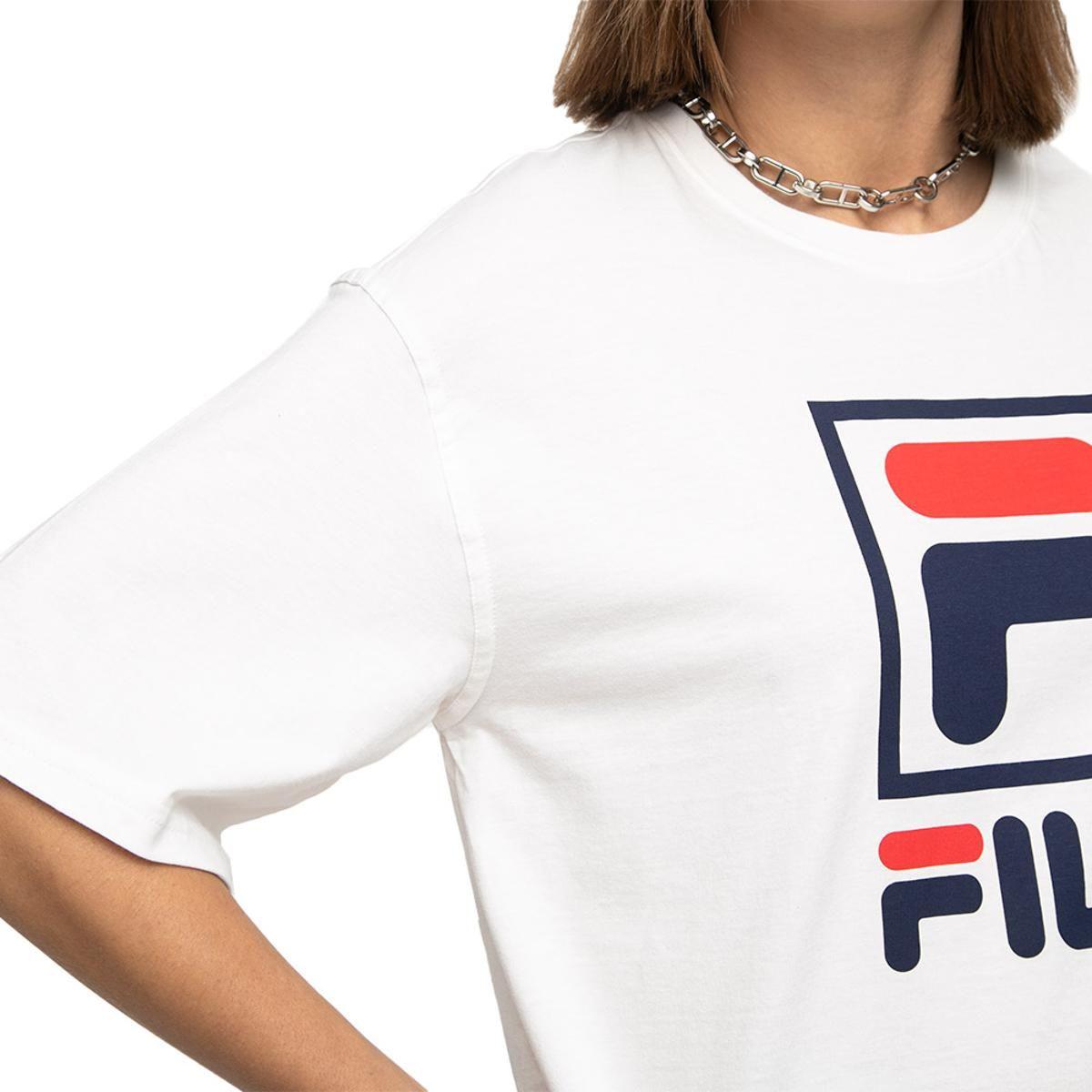 Polera Fila Stack New Mujer Blanco-4
