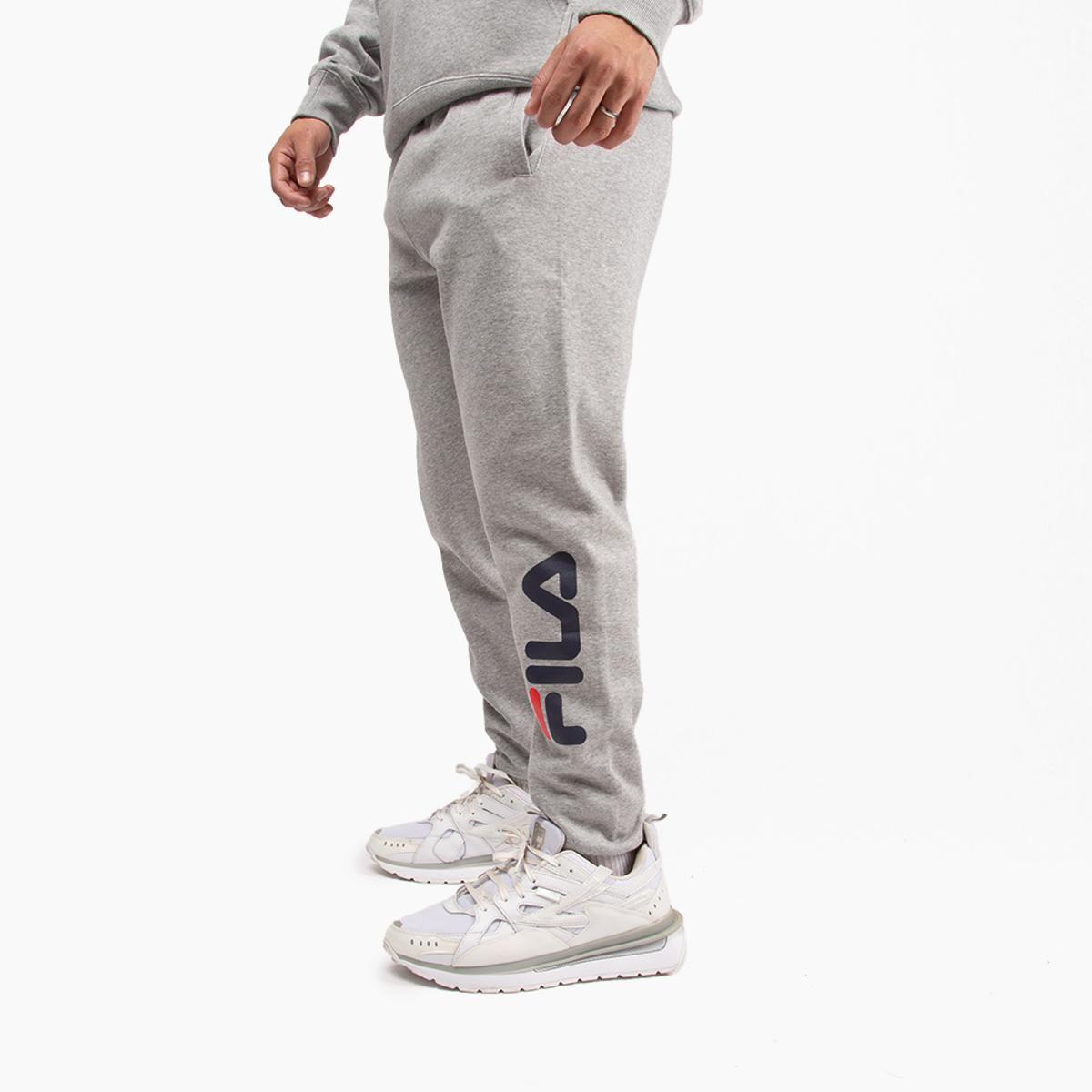 Pantalón Fila Jogger Letter Hombre Gris-1