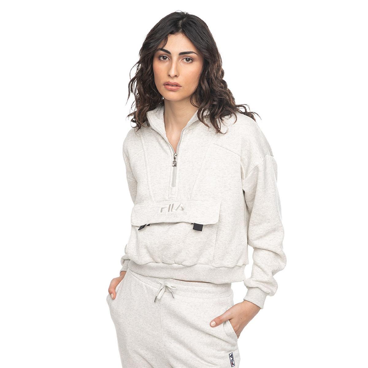 Polerón Fila Anorak Street Express Comfy Mujer Blanco-0