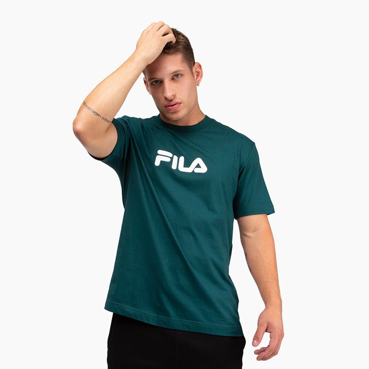 Polera Fila Comfort Letter Hombre Verde-0