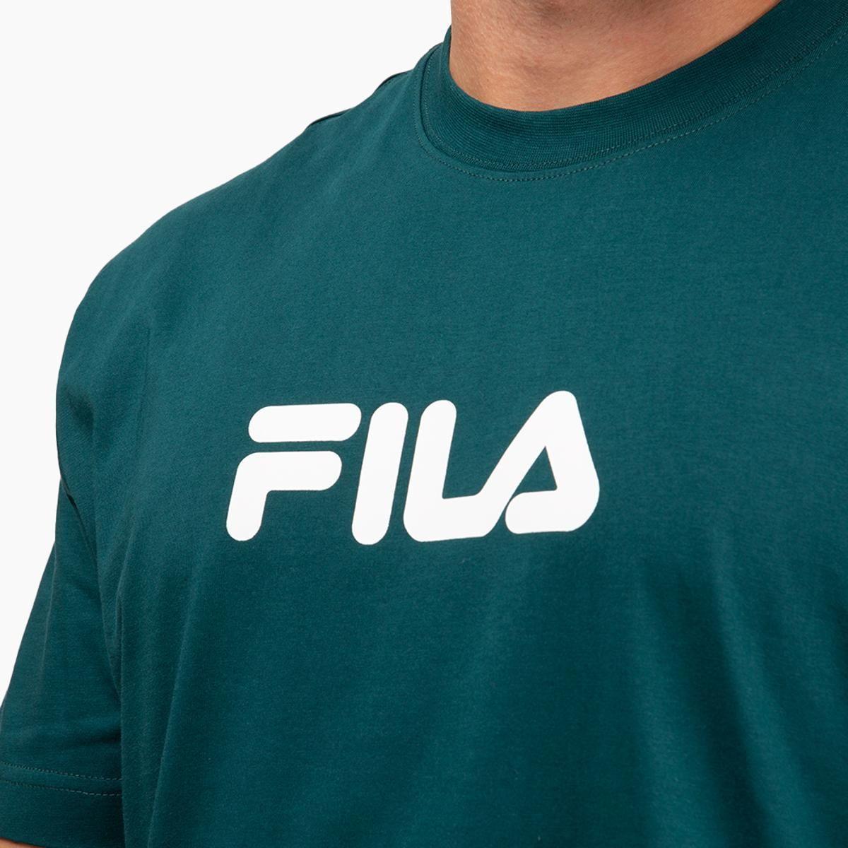 Polera Fila Comfort Letter Hombre Verde-2