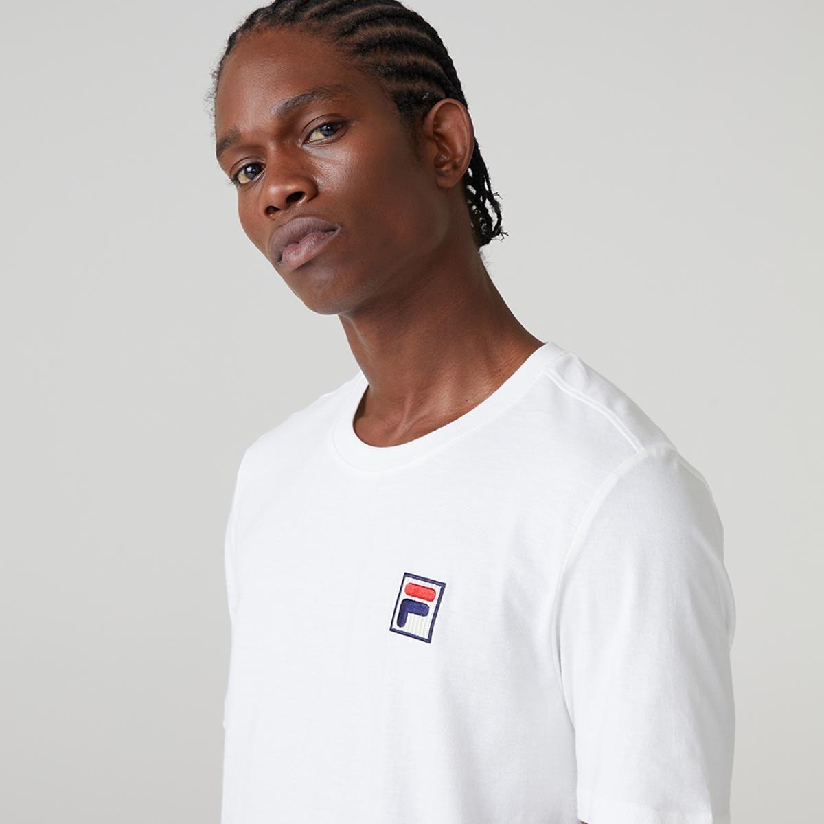 Polera Fila College Hombre Blanco-0