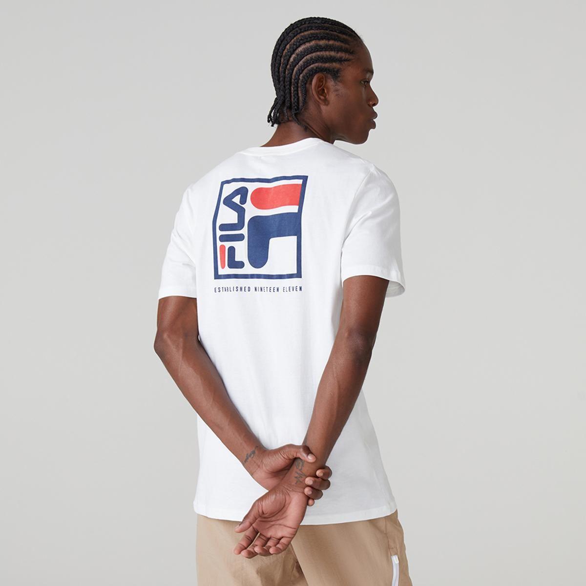 Polera Fila College Hombre Blanco-1