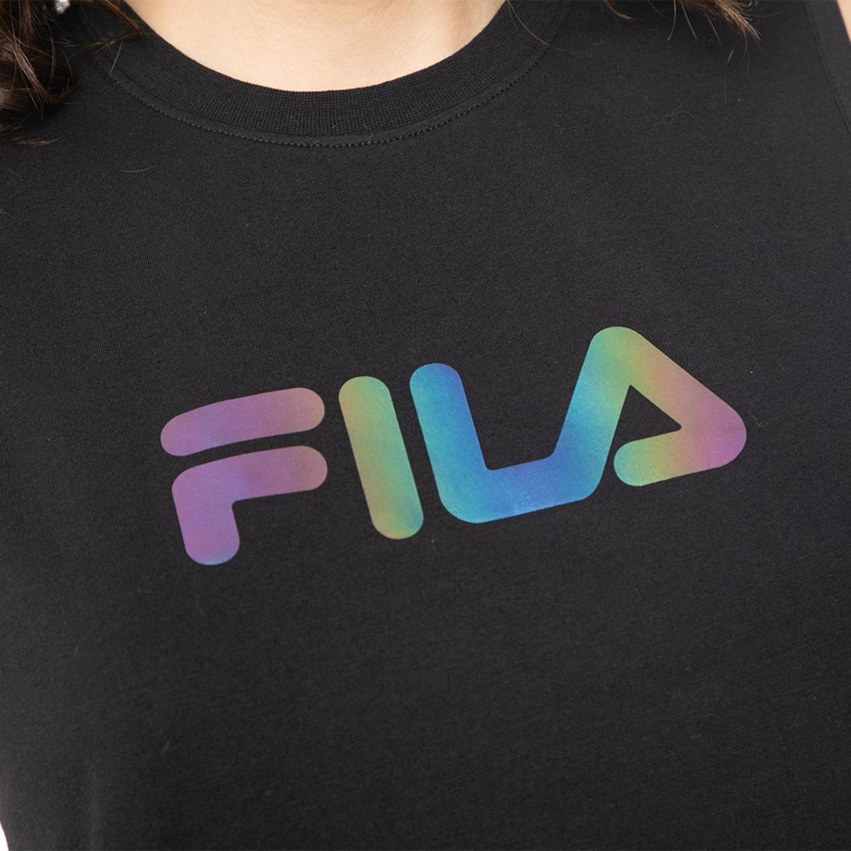 Polera Fila Letter I S/M Mujer Negro-3