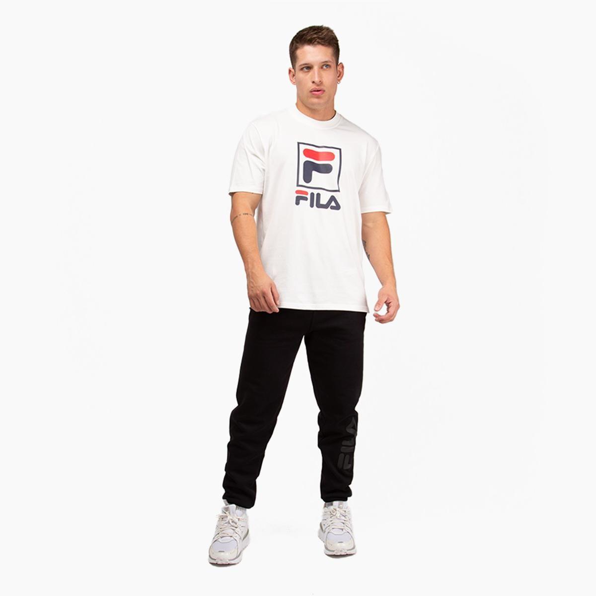 Polera Fila Letter Premium II Hombre Blanco-3