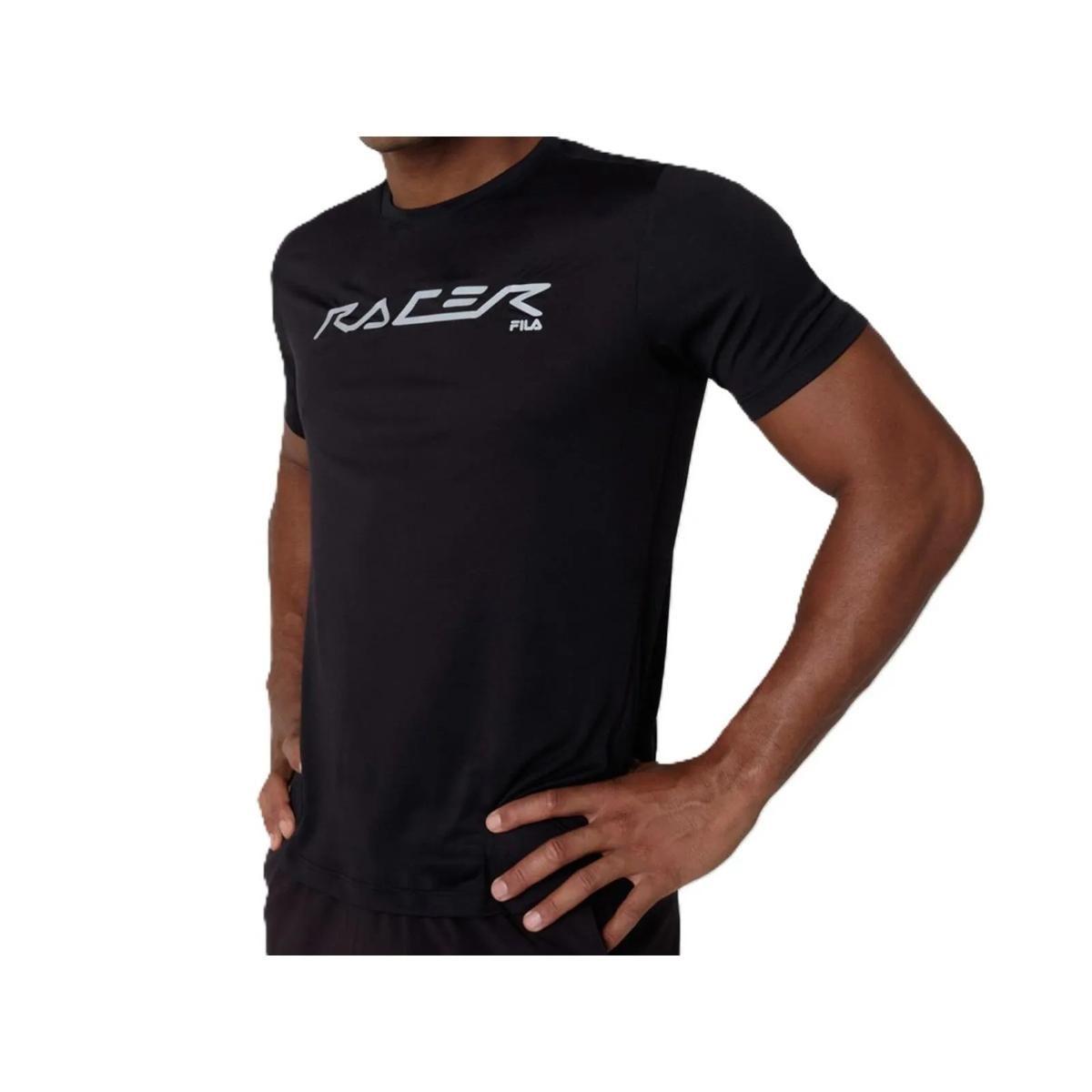 Polera Fila Run Reflective  Hombre Negro-0
