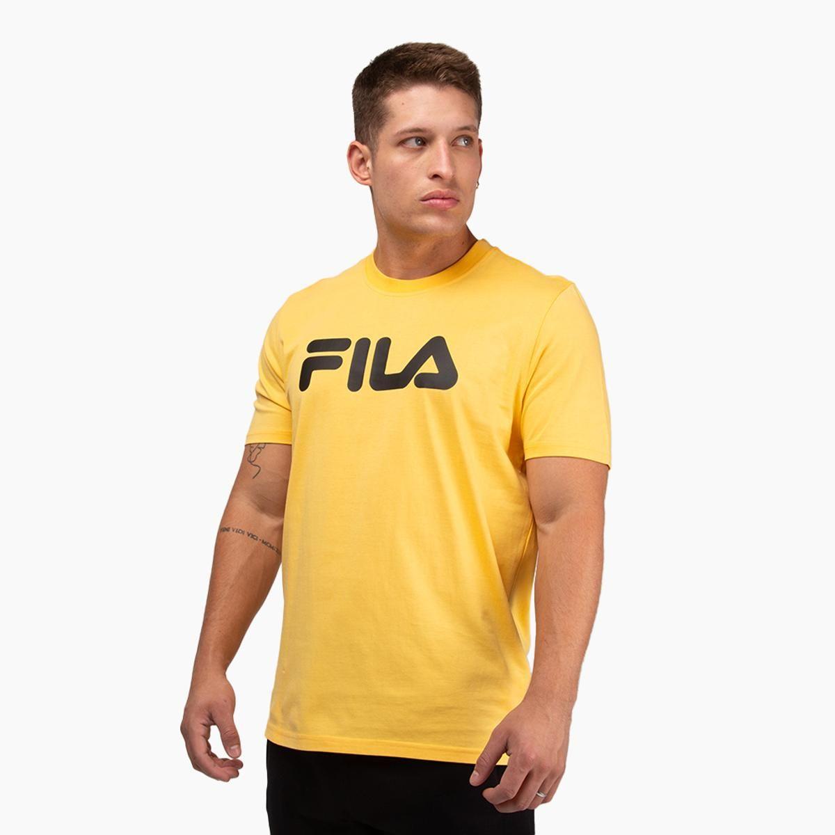 Polera Fila Letter Premium III Hombre Amarillo-0